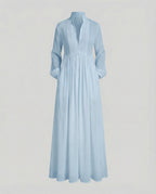 Women’s Lightweight Button Front Maxi Shirt Dress – Relaxed Flowy Silhouette