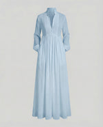 Women’s Lightweight Button Front Maxi Shirt Dress – Relaxed Flowy Silhouette