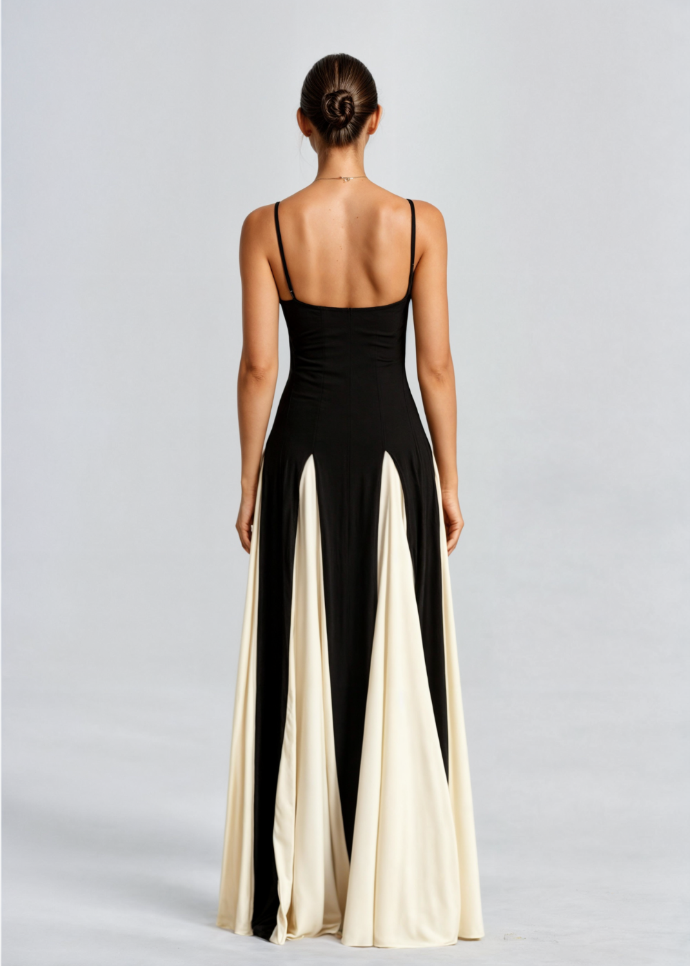 Montleigh | Women’s Maxi Cocktail Dress – Sculpted Top & Flowing Skirt